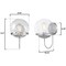 Westinghouse Fixture Wall 60W Marla, Brushed Nickel Clear Glassobe Glass 6119200 - alternate 7